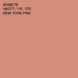 #D38E7B - New York Pink Color Image