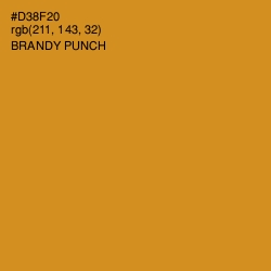 #D38F20 - Brandy Punch Color Image