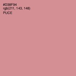 #D38F94 - Puce Color Image