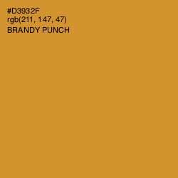 #D3932F - Brandy Punch Color Image