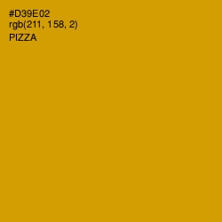 #D39E02 - Pizza Color Image