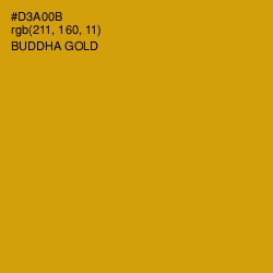 #D3A00B - Buddha Gold Color Image