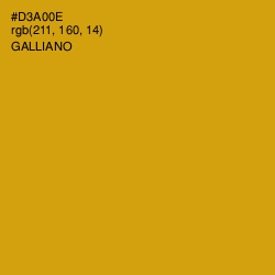 #D3A00E - Galliano Color Image