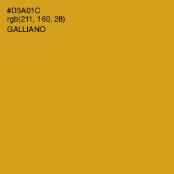 #D3A01C - Galliano Color Image