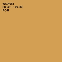 #D3A053 - Roti Color Image