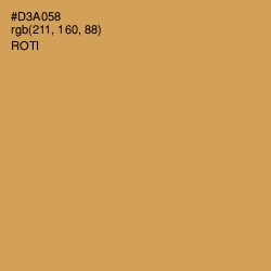 #D3A058 - Roti Color Image