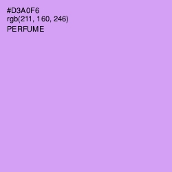 #D3A0F6 - Perfume Color Image