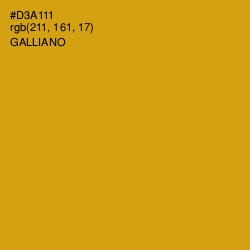 #D3A111 - Galliano Color Image