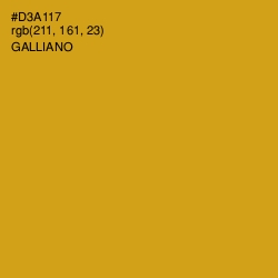 #D3A117 - Galliano Color Image