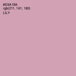 #D3A1B4 - Lily Color Image