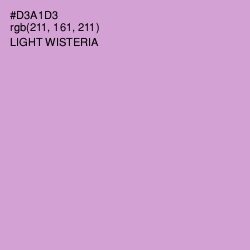 #D3A1D3 - Light Wisteria Color Image