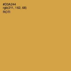 #D3A244 - Roti Color Image