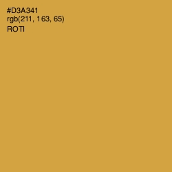 #D3A341 - Roti Color Image