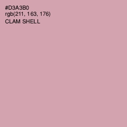 #D3A3B0 - Clam Shell Color Image