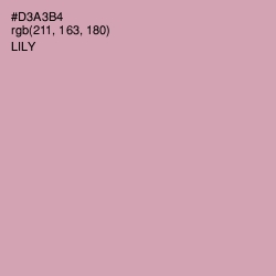 #D3A3B4 - Lily Color Image