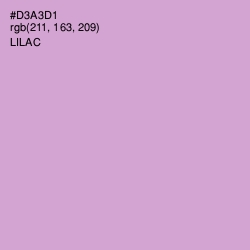 #D3A3D1 - Lilac Color Image