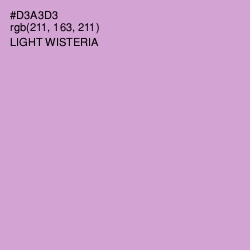 #D3A3D3 - Light Wisteria Color Image