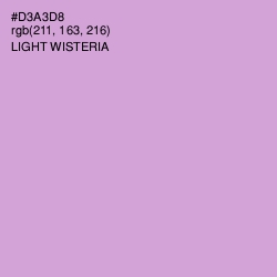 #D3A3D8 - Light Wisteria Color Image