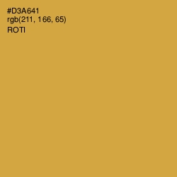 #D3A641 - Roti Color Image