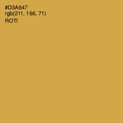 #D3A647 - Roti Color Image