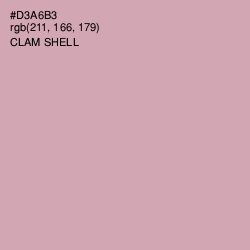 #D3A6B3 - Clam Shell Color Image