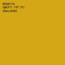 #D3A715 - Galliano Color Image
