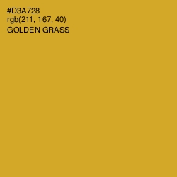 #D3A728 - Golden Grass Color Image