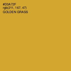 #D3A72F - Golden Grass Color Image