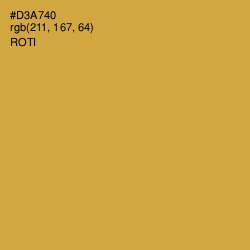 #D3A740 - Roti Color Image