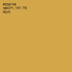 #D3A749 - Roti Color Image