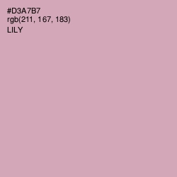 #D3A7B7 - Lily Color Image