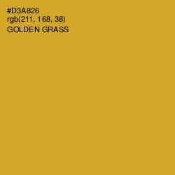 #D3A826 - Golden Grass Color Image