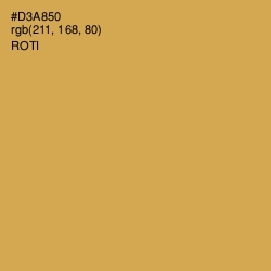 #D3A850 - Roti Color Image