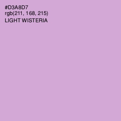 #D3A8D7 - Light Wisteria Color Image