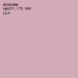 #D3AAB8 - Lily Color Image