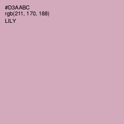 #D3AABC - Lily Color Image