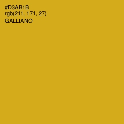 #D3AB1B - Galliano Color Image