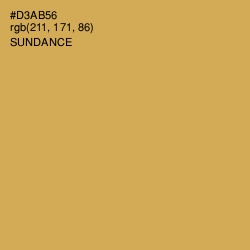 #D3AB56 - Sundance Color Image