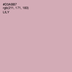 #D3ABB7 - Lily Color Image