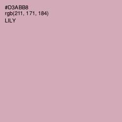 #D3ABB8 - Lily Color Image