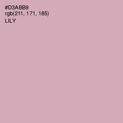 #D3ABB9 - Lily Color Image