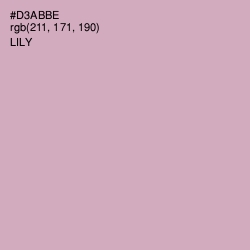 #D3ABBE - Lily Color Image