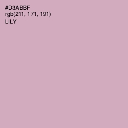 #D3ABBF - Lily Color Image