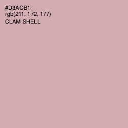 #D3ACB1 - Clam Shell Color Image