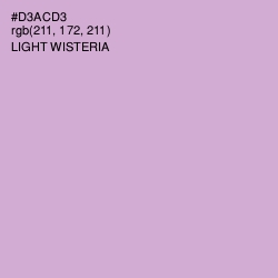 #D3ACD3 - Light Wisteria Color Image