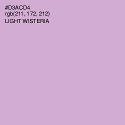 #D3ACD4 - Light Wisteria Color Image