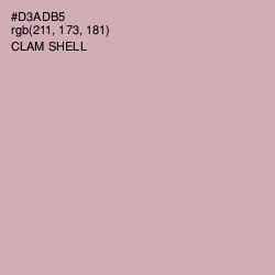 #D3ADB5 - Clam Shell Color Image