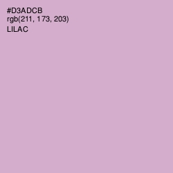 #D3ADCB - Lilac Color Image