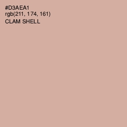 #D3AEA1 - Clam Shell Color Image