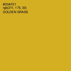 #D3AF21 - Golden Grass Color Image